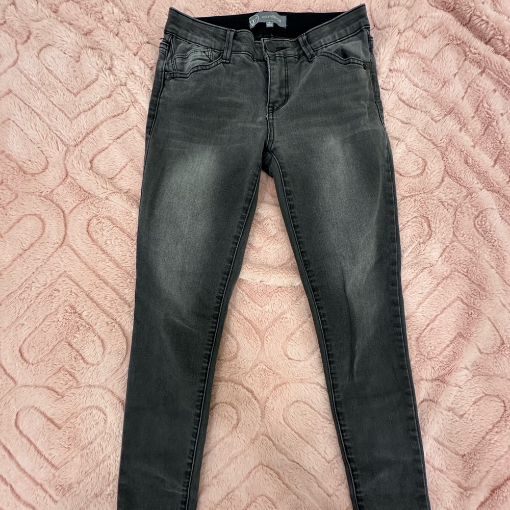 Wit & Wisdom Charcoal Skinny Jeans